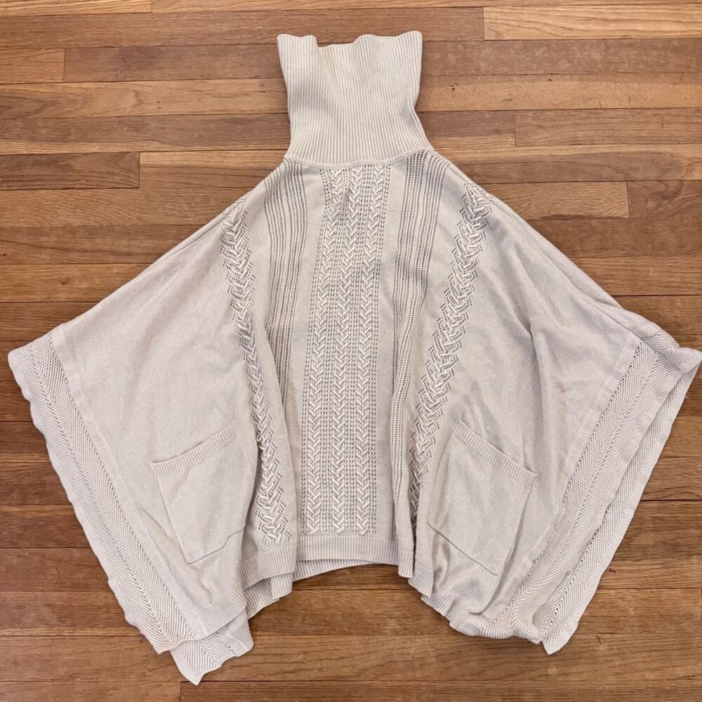 White House Black Market sparkly poncho
 b49